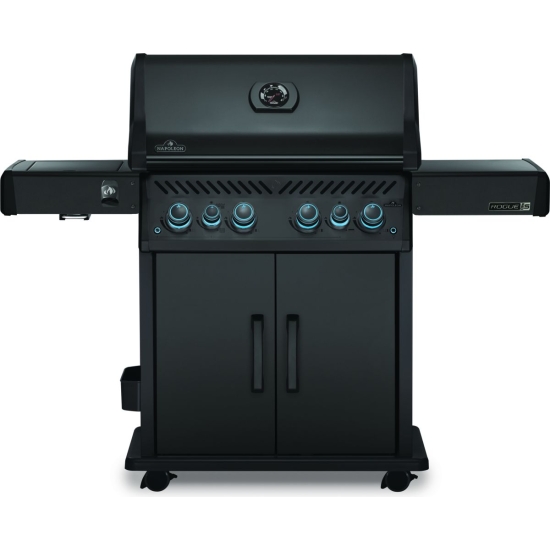 NAPOLEON Grill gazowy ROGUE PRO-S 525 z palnikiem rożna + rożno (69912) i palnikiem bocznym Sizzle Zone Czarny mat (RPS5