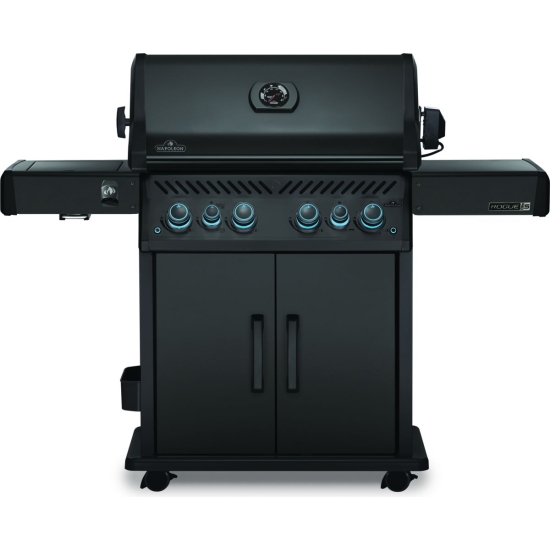 NAPOLEON Grill gazowy ROGUE PRO-S 525 z palnikiem rożna + rożno (69912) i palnikiem bocznym Sizzle Zone Czarny mat (RPS5