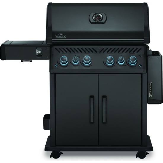 NAPOLEON Grill gazowy ROGUE PRO-S 525 z palnikiem rożna + rożno (69912) i palnikiem bocznym Sizzle Zone Czarny mat (RPS525RSIBPMK-2-PL)
