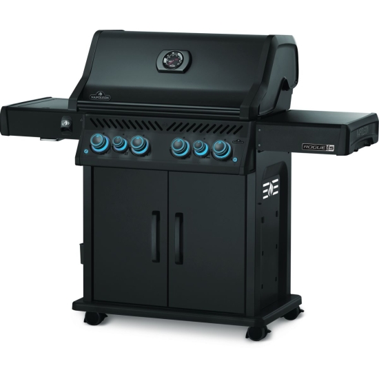 NAPOLEON Grill gazowy ROGUE PRO-S 525 z palnikiem rożna + rożno (69912) i palnikiem bocznym Sizzle Zone Czarny mat (RPS525RSIBPMK-2-PL)