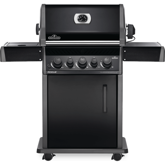 NAPOLEON Grill gazowy Rogue 425 z palnikiem rożna,  kuchenką boczną i rożnem w komplecie, Czarny (RB425RSBPK-1-PL-A)