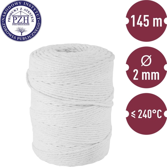 Browin Nici wędliniarskie bawełniane białe (240st.C)-250gr-101867