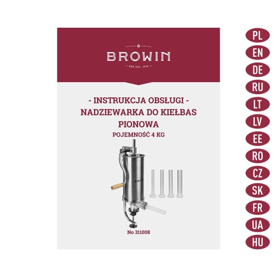 Browin Nadziewarka pionowa 4 kg-102145