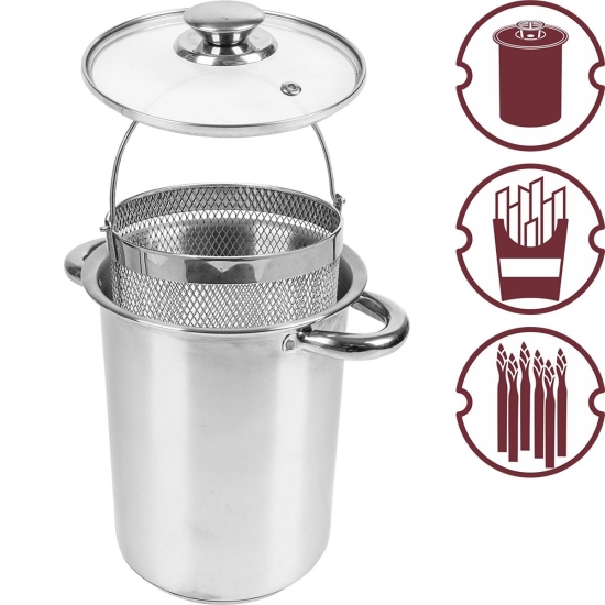 Browin Wielofunkcyjny garnek z koszem i szynkowarem 1,5kg-102213