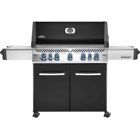NAPOLEON Grill gazowy Prestige 665 z palnikiem rożna i palnikiem bocznym Sizzle Zone, Czarny (P665RSIBPK-PL)