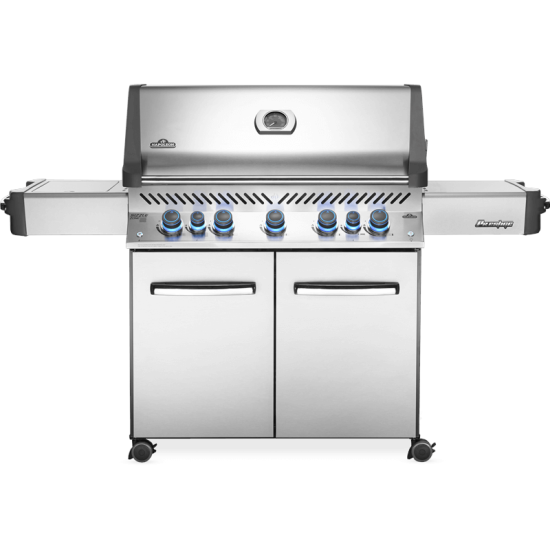 NAPOLEON Grill gazowy Prestige 665 z palnikiem rożna i palnikiem bocznym Sizzle Zone, Stal Szlachetna (P665RSIBPSS-PL)