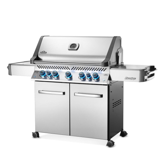 NAPOLEON Grill gazowy Prestige 665 z palnikiem rożna i palnikiem bocznym Sizzle Zone, Stal Szlachetna (P665RSIBPSS-PL)-