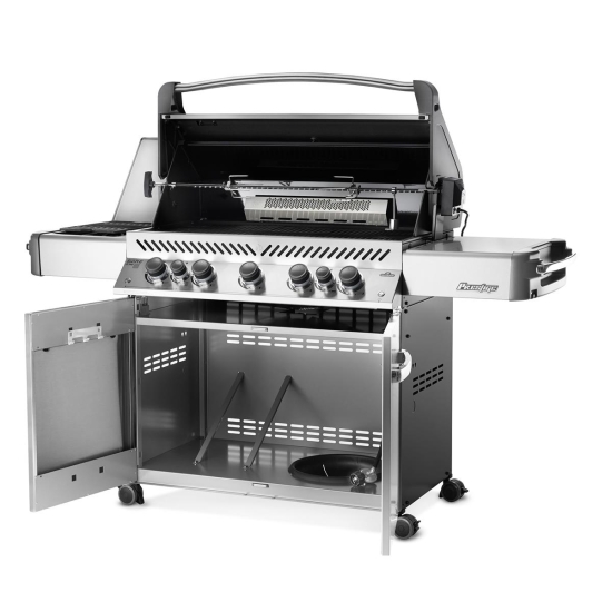 NAPOLEON Grill gazowy Prestige 665 z palnikiem rożna i palnikiem bocznym Sizzle Zone, Stal Szlachetna (P665RSIBPSS-PL)-