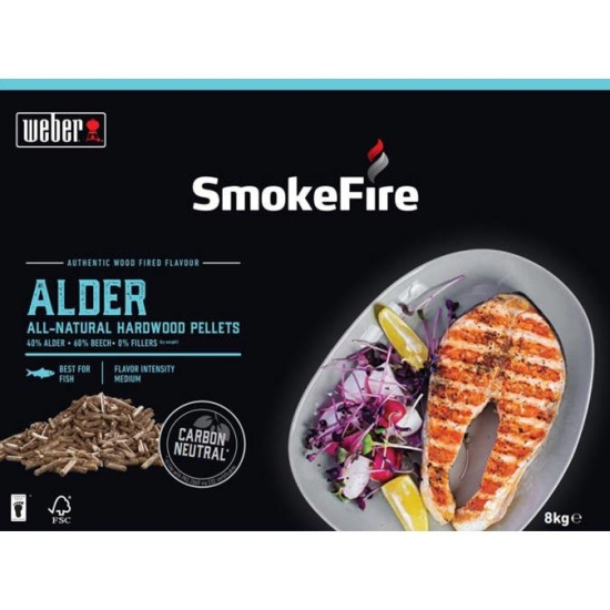 WEBER Pellet drzewny - Olcha 8 kg PELLETS ALDER (18290)