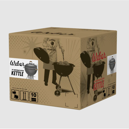 Weber Grill Węglowy 70th Anniversary Kettle 57cm Metal Grey-102980