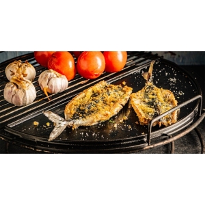 BIG GREEN EGG - Płyta żeliwna półokrągła plancha / Half Moon Cast Iron Griddle-103924