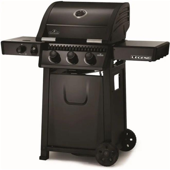NAPOLEON Grill Gazowy Legend 365 z kuchenką boczną czarny-103032