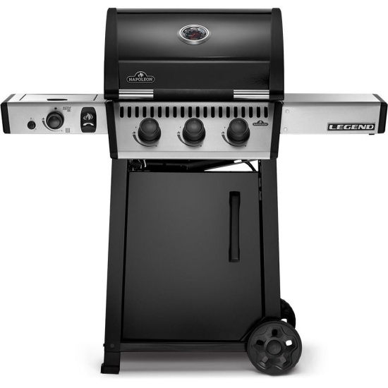 NAPOLEON Grill Gazowy Legend 365 palnikiem bocznym IR  na podczerwień Sizzle Zone czarny (LD365DSIBPKSS-PL)