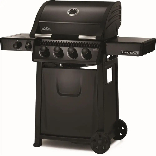 NAPOLEON Grill Gazowy Legend 425  z kuchenką boczną czarny-103054