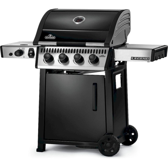 NAPOLEON Grill Gazowy  Legend 425 z palnikiem bocznym IR na podczerwień Sizzle Zone czarny-103061
