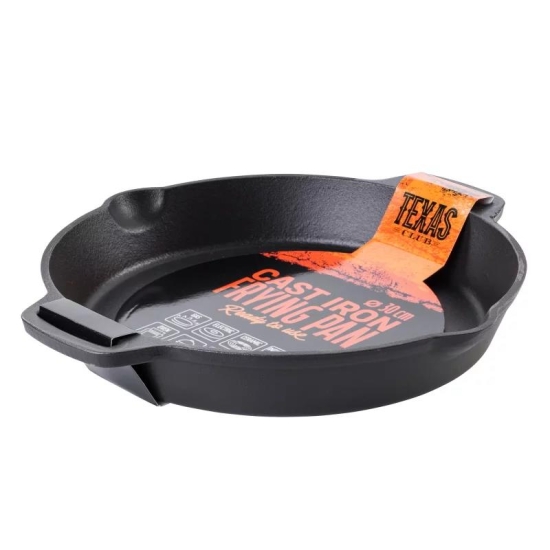 Texas Club Patelnia żeliwna z krótkimi uchwytami 30 cm (FRYPAN30)-104259