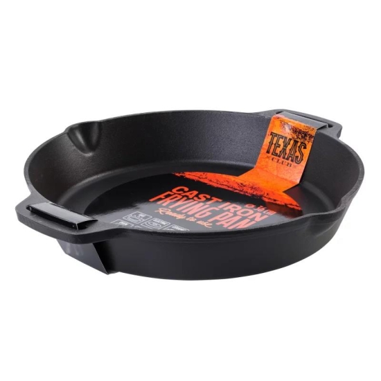 Texas Club Patelnia żeliwna z krótkimi uchwytami 36 cm (FRYPAN36)