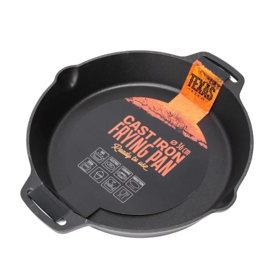 Texas Club Patelnia żeliwna z krótkimi uchwytami 36 cm (FRYPAN36)-104261