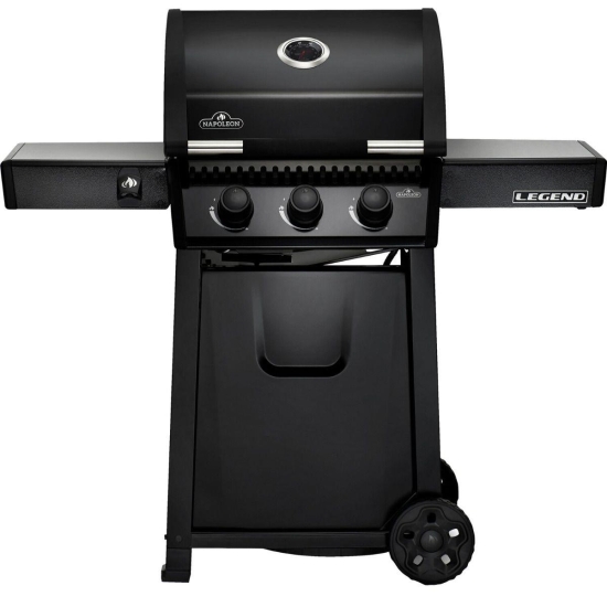 NAPOLEON Grill Gazowy Legend 365 Czarny + Płyta żeliwna (LD365PK-PL-A)