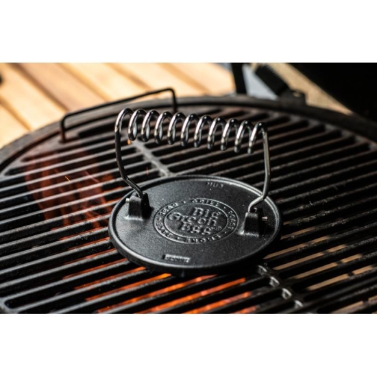 BIG GREEN EGG - Żeliwna prasa do grilla i Burgerów - Cast Iron Grid Press (127648)-104431