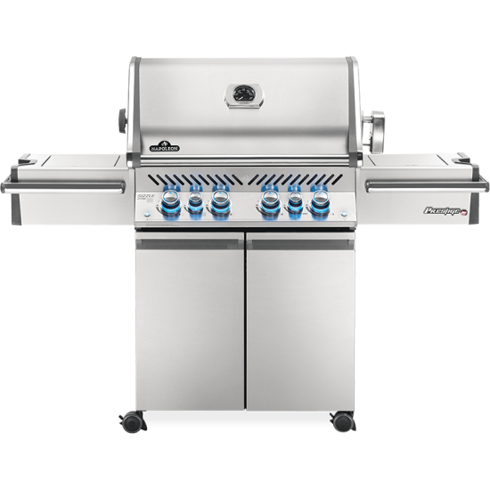 NAPOLEON Grill gazowy Prestige PRO 500 Grill gazowy z palnikiem rożna i palnikiem bocznym Sizzle Zone, Stal Szlachetna
