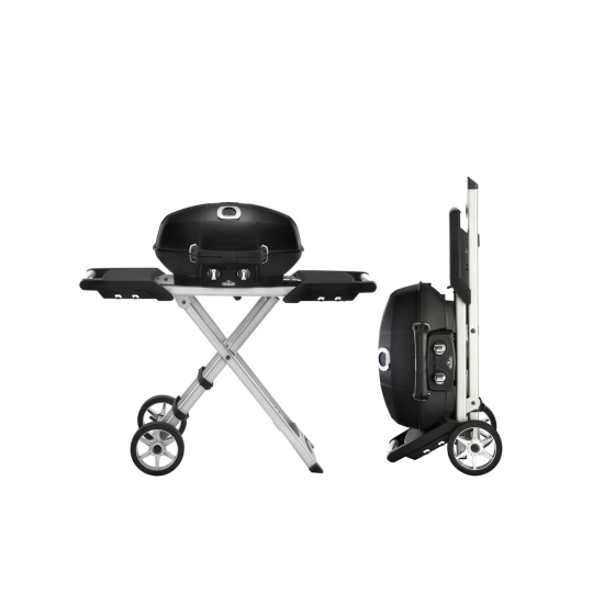 NAPOLEON Przenośny grill gazowy na kartusze TravelQ 285X z wózkiem nożycowym, Czarny (TQ285X-BK-1-CE)-105643