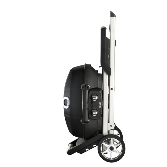 NAPOLEON Przenośny grill gazowy na kartusze TravelQ 285X z wózkiem nożycowym, Czarny (TQ285X-BK-1-CE)-105647
