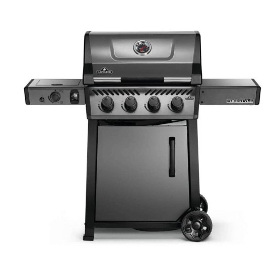 NAPOLEON Grill gazowy Freestyle 425 z palnikiem bocznym IR na podczerwień Sizzle Zone Grafitowy (F425DSIBPGT-PL)-105733