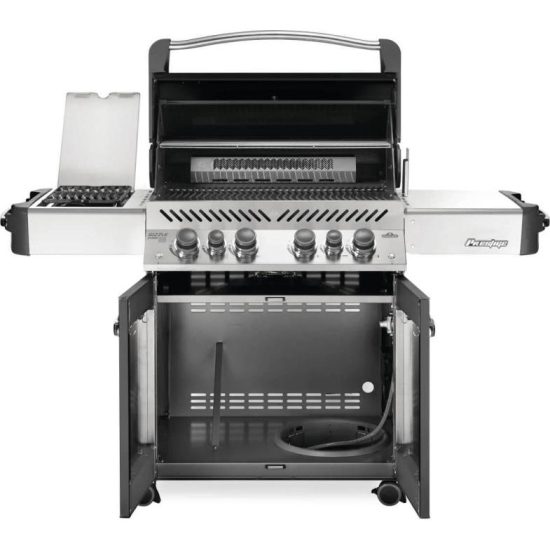 NAPOLEON Grill gazowy Prestige 500 z palnikiem rożna i palnikiem bocznym Sizzle Zone, Szary (P500RSIBPCH-3-PL)-105740