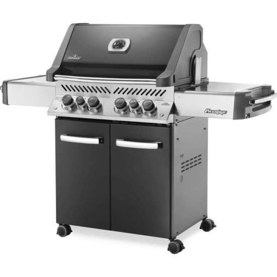 NAPOLEON Grill gazowy Prestige 500 z palnikiem rożna i palnikiem bocznym Sizzle Zone, Szary (P500RSIBPCH-3-PL)-105741