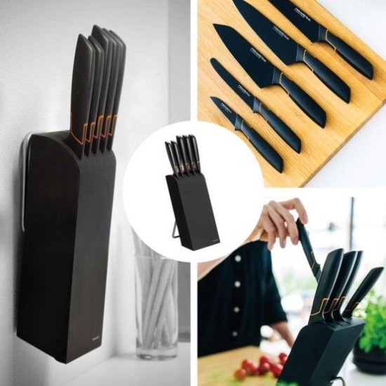 FISKARS EDGE zestaw 5 noży w bloku (1003099)-106262